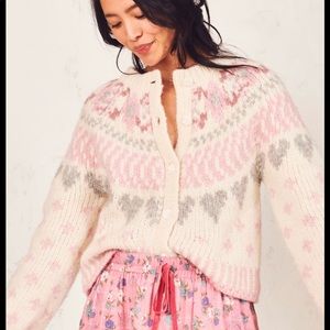 COPY - Loveshackfancy Jamie cardigan xs cream